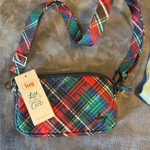 Lug Vibrant Plaid Crossbody Bag